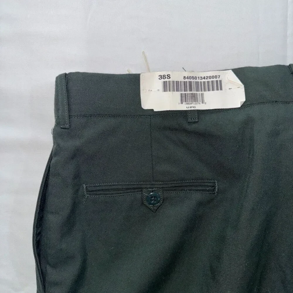 DSCP Tennessee Apparel Trousers Mens 38S Army Green Serge AG-489 Poly Wool NWT